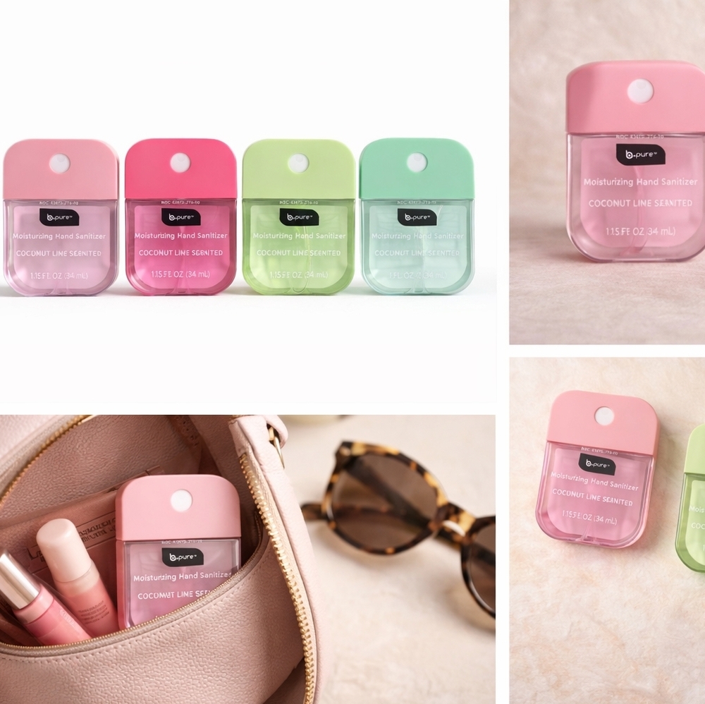 Pastel Moisturizing Hand Sanitizer Bundle (Set of 4) Travel Size |